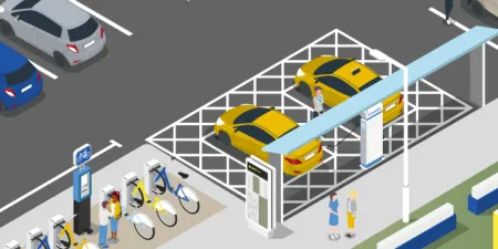 Image from the Universal Design Guidelines of parking bays