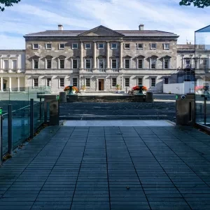 Leinster House, Kildare Street, the seat of the Oireachtas, the parliament of Ireland.