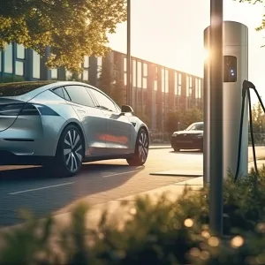 Infrastructure image of EV charging