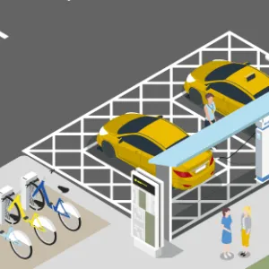 Image from the Universal Design Guidelines of parking bays